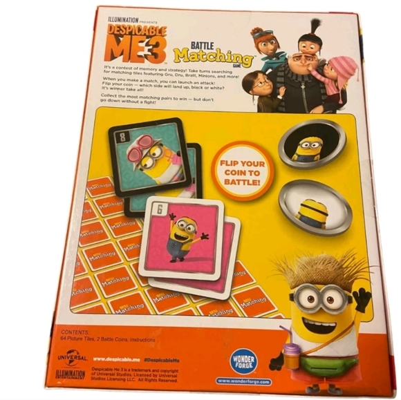 Minons Despicable Me 3 Memory Match Card Game New - Picture 2 of 2